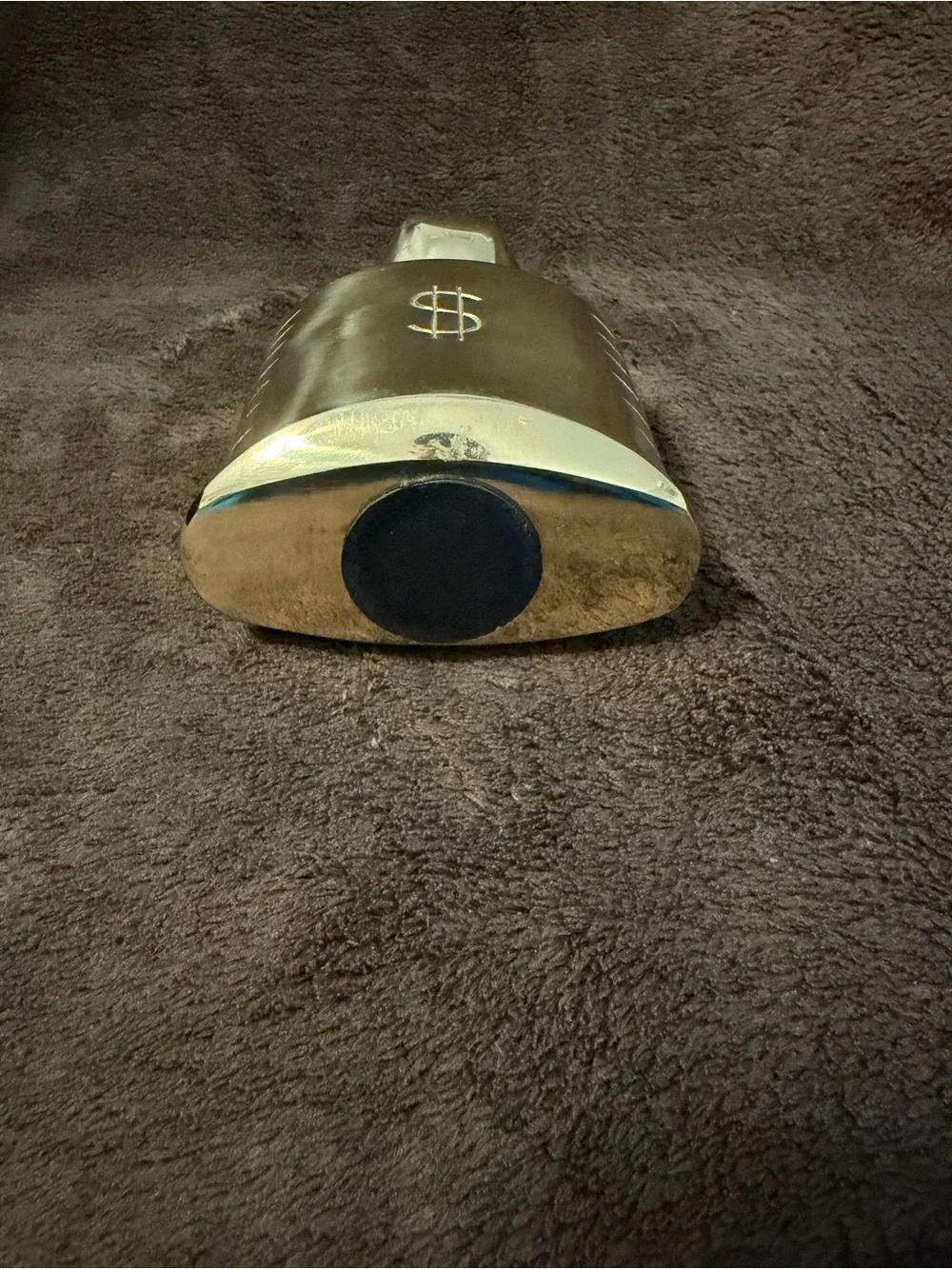 Shiny Gold Money Bag Accent Bank
